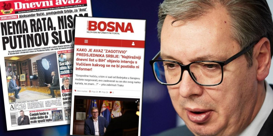 Sad je sve jasno! Islamistička "Slobodna Bosna" i Šolakovi mediji igraju pljavu igru, cilj je samo jedan - srušiti Vučića i sve normalno na Balkanu!