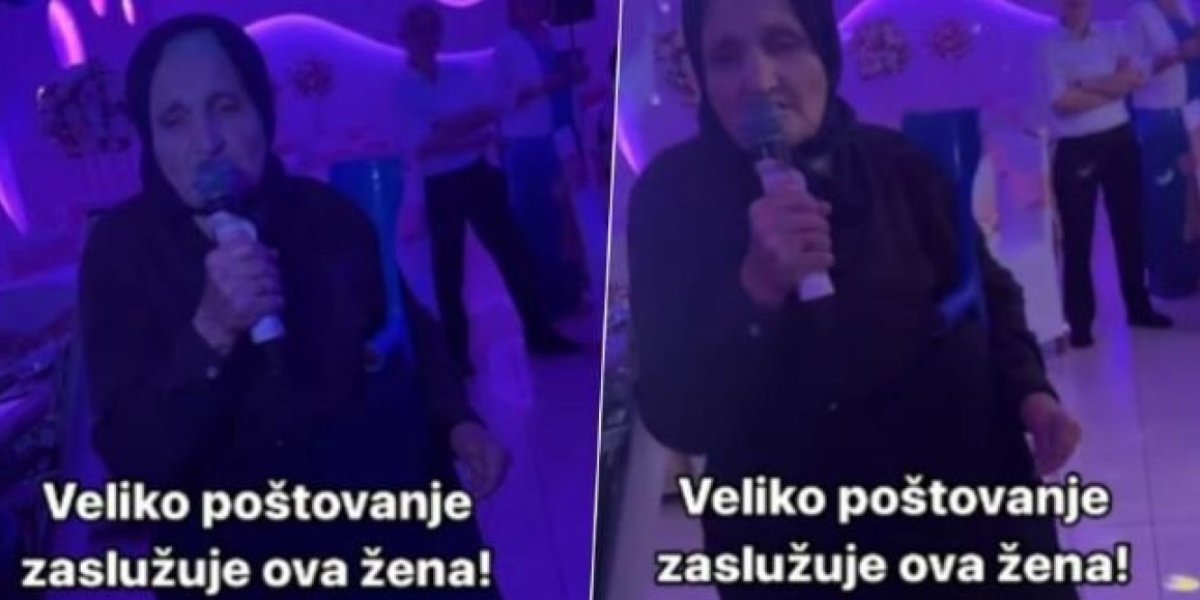 Baka uzela mikrofon u ruke, pa "objasnila": Oplela narodni hit i rasplakala mnoge ( VIDEO)