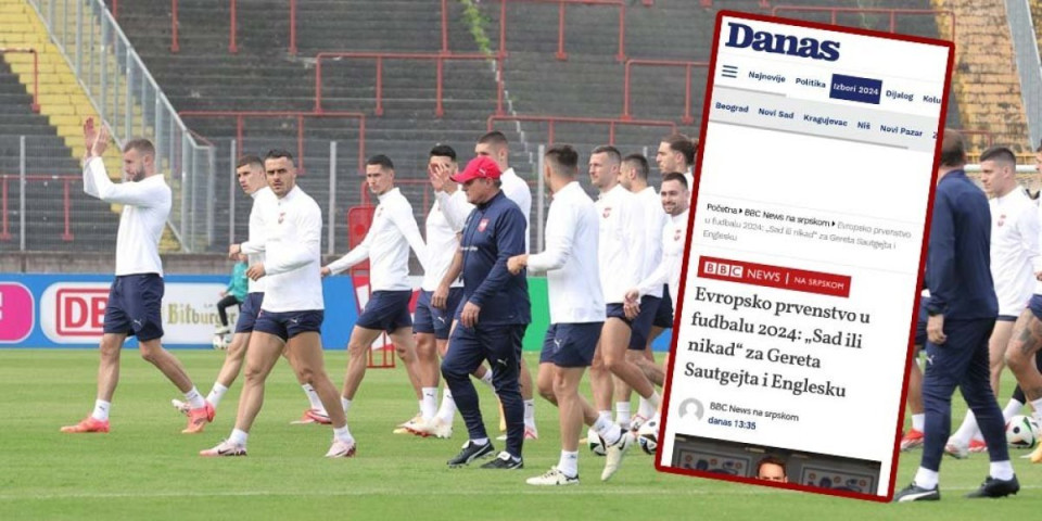 Opozicioni "Danas" otvoreno navija protiv Srbije na Evropskom prvenstvu u fudbalu! Mole se da sutra pobedi Engleska! (FOTO)