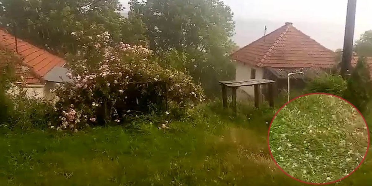 "Stukao" grad sela oko Zlatibora! Jaka oluja zadesila ovaj kraj Srbije (VIDEO)