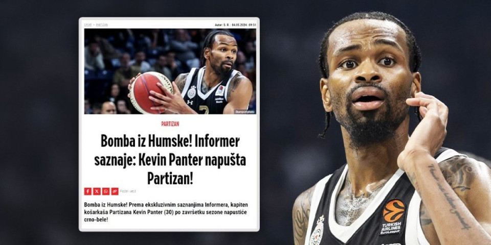 Potvrđeno pisanje Informera! Panter otišao iz Partizana! (FOTO/VIDEO)