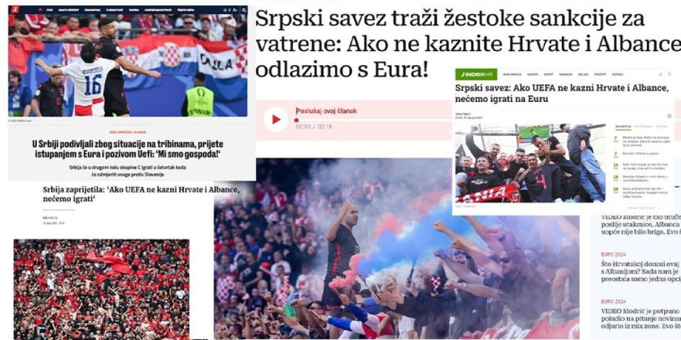 Pa ovo nema nigde! Albanci i Hrvati vikali "ubij Srbina", a njihovi mediji tvrde da Srbija "divlja"!?! (FOTO)