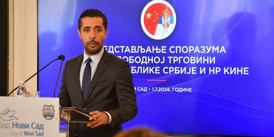 Momirović: Sporazum o slobodnoj trgovini sa Kinom unaprediće investicionu saradnju