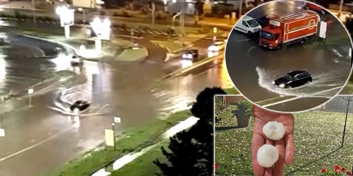 Potop u Beogradu! Vetar čupa drveće na Banjici i Novom Beogradu, u Zemunu poplave, paralisan beogradski aerodrom (FOTO, VIDEO)