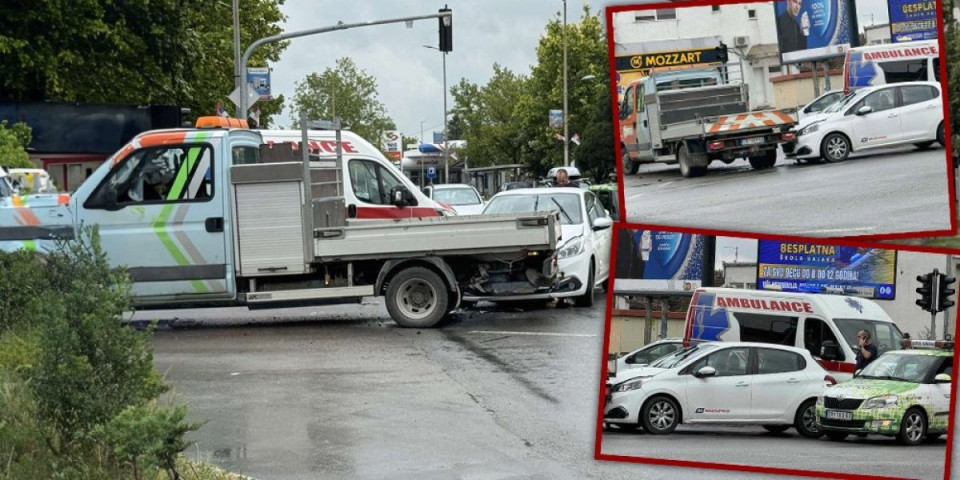 Lančani sudar u centru Zrenjanina! Saobraćajna policija i HItna pomoć na mestu udesa (FOTO)