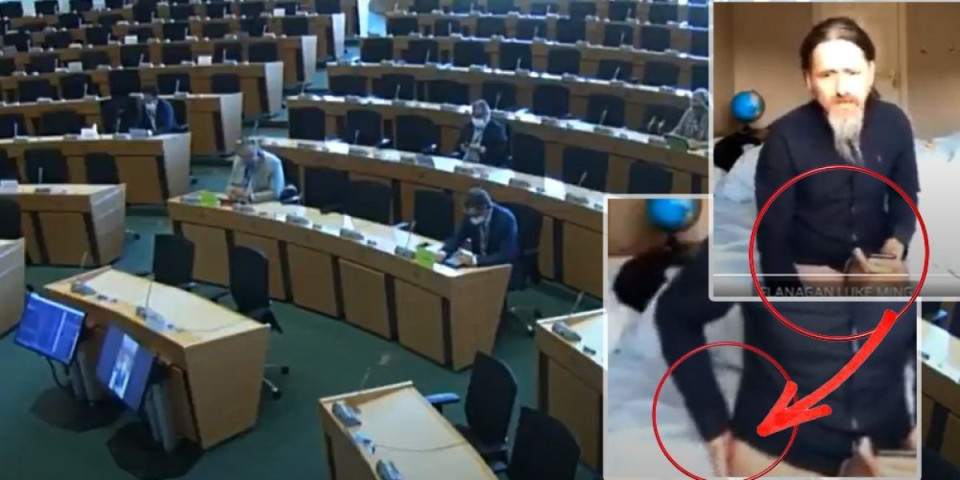 (VIDEO) Šok i skandal u Evropskom parlamentu! U gaćama prisustvovao sastanku, pravdao se ovako: Samo 2 minuta...