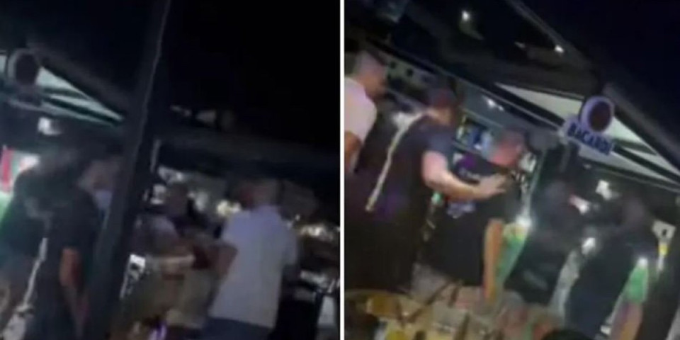 Opšti haos u kafiću: Konobari pretukli mladića, dobacivao devojkama za susednim stolom (VIDEO)