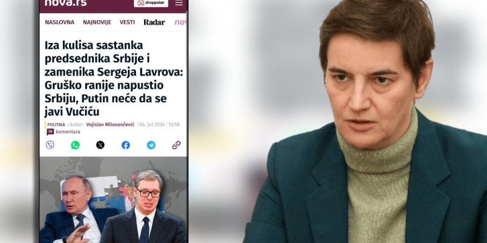 Što masnija laž, to bolje! Brnabić ogolila politiku tajkunskih medija: Šta god da se dogodi u zemlji ili svetu, udri po Vučiću!