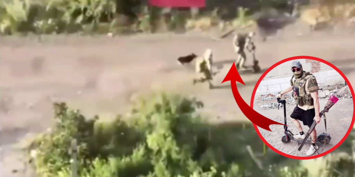 (VIDEO) Šokantan snimak iz Ukrajine! Svet gleda i ne veruje: Ruske trotinetske snage love dronove, ništa slično dosad nije viđeno!