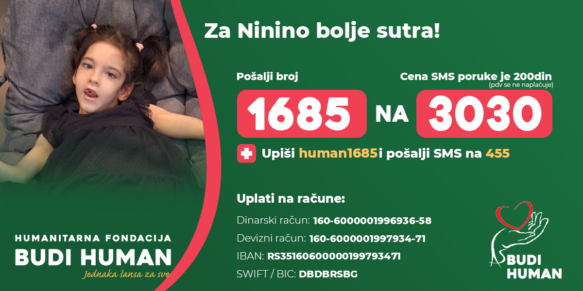 Srbijo, maloj Nini (8) je potrebna naša pomoć! Od rođenja se bori sa teškim bolestima, a sada smo joj potrebniji nego ikad - Za njeno bolje sutra! (FOTO)