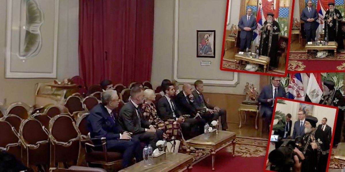 Predsednik se sastao sa poglavarom Koptske pravoslavne crkve! Tom prilikom, Vučić se upisao i u knjigu počasnih gostiju (VIDEO)
