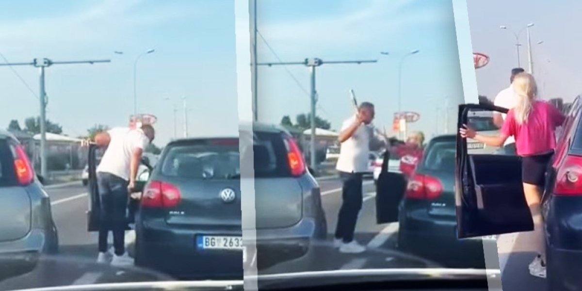 Izleteli iz auta, pa palicom nasrnuli na devojku! Horor u centru Beograda (VIDEO)