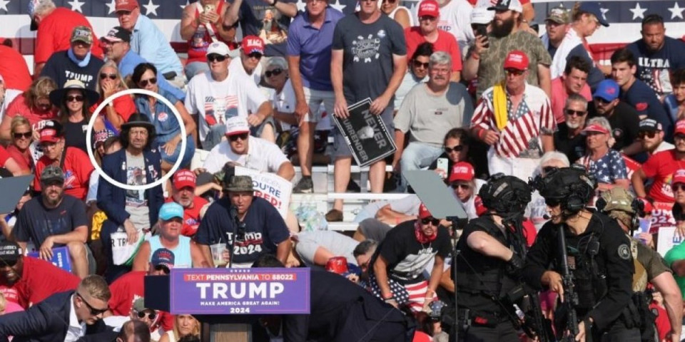 Mreže gore, ko je i šta radi misteriozni čovek odeven u crno i sa šeširom tokom atentata na Trampa?!