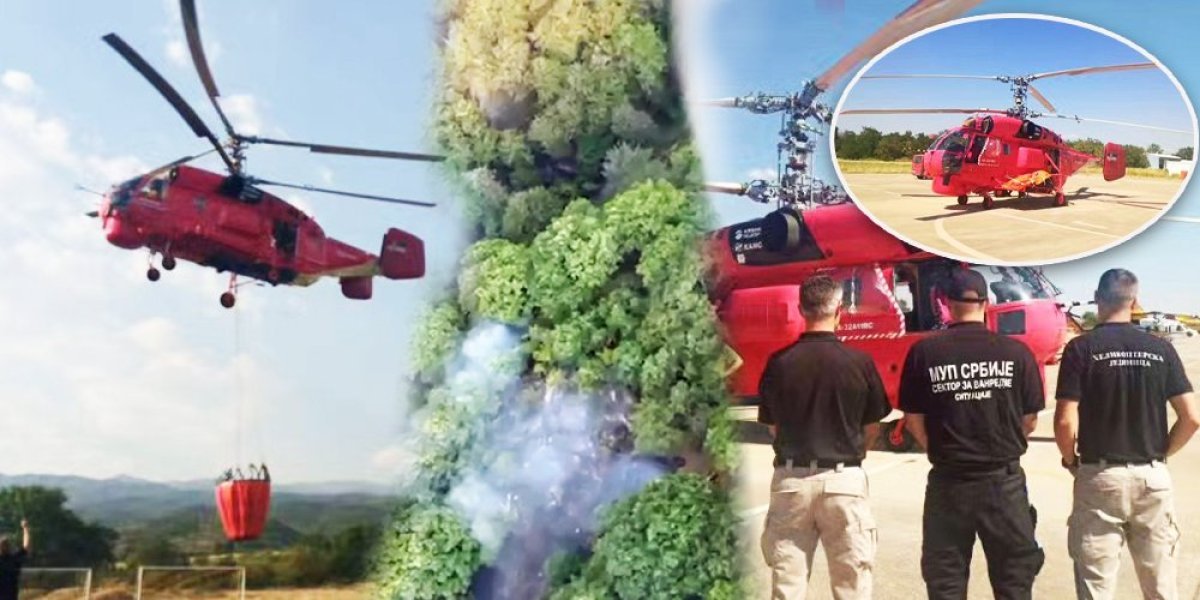 Pogledajte srpski helikopter u akciji! Prvi put upućen van granica Srbije, na vatrenu stihiju izbacio 30 tona vode (VIDEO)