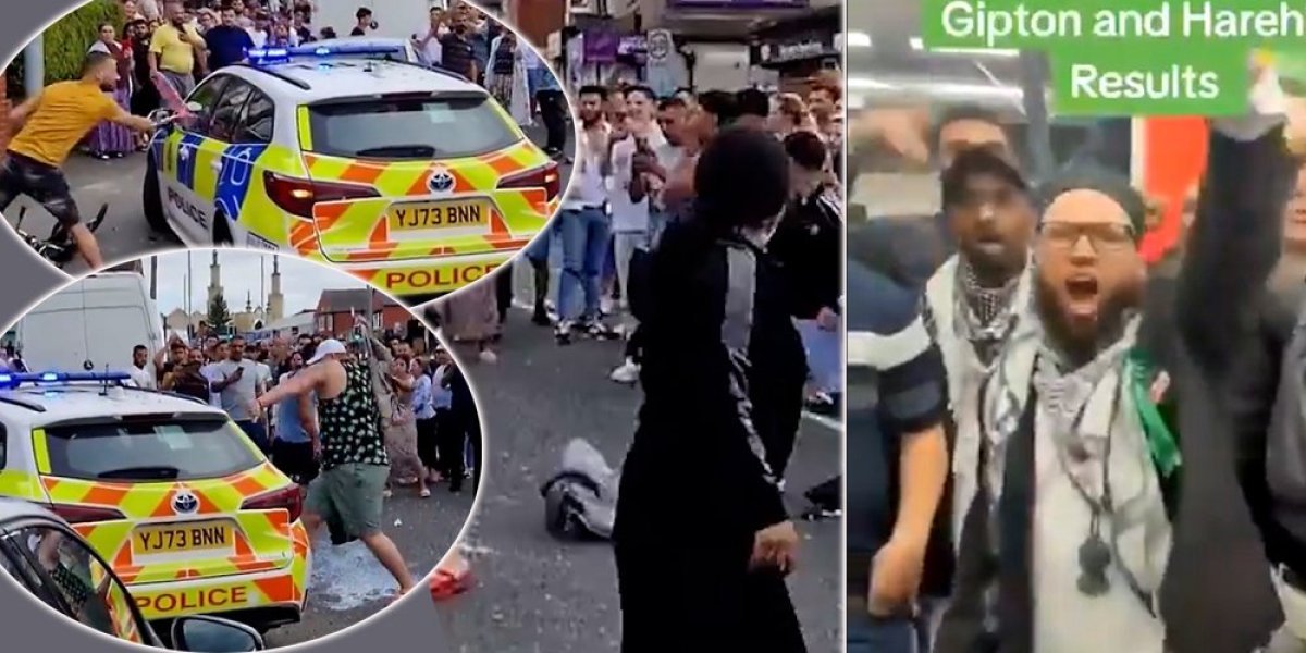Ulični rat na ulicama Lidsa između migranata i policije! Haos u Engleskoj, gore automobili, sve isprevrtano (VIDEO)