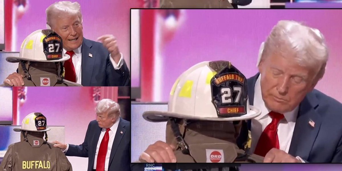 Potez Trampa ostavio Ameriku u suzama! Prišao šlemu i uniformi ubijenog vatrogasca - ovo niko nije očekivao! (VIDEO)