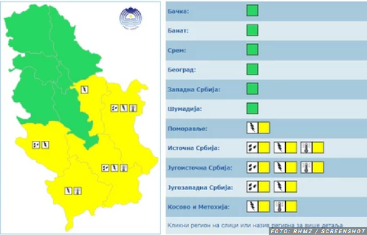 Nevreme Stiže U Narednih Sat Vremena! Hitno Se Oglasio RHMZ: Ovi Delovi ...