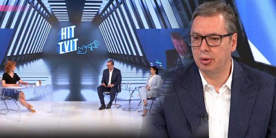 Predsednik Srbije Aleksandar Vučić biće gost specijalne emisije "Hit tvit" u 21 čas na televiziji Pink.