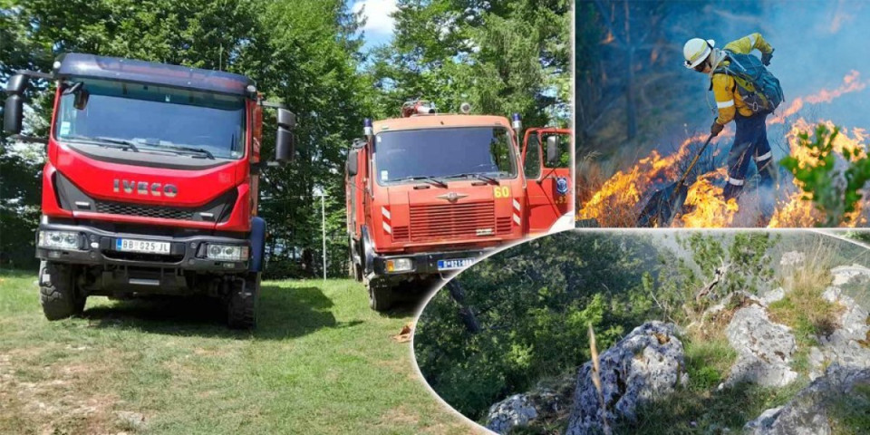 Vatrogascima pune ruke posla! Lokalizovani požari kod Bujanovca i na planini Stol