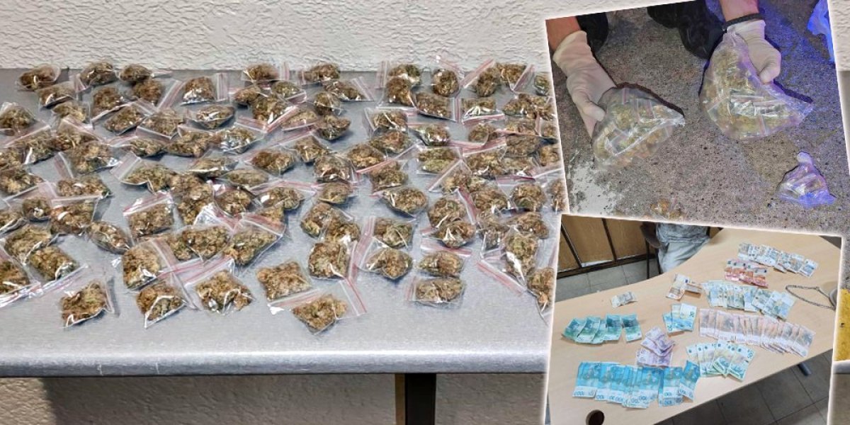 U "fiatu" pronađena veća količina droge i novca: Policijska patrola na Vračaru uhapsila muškarca i ženu