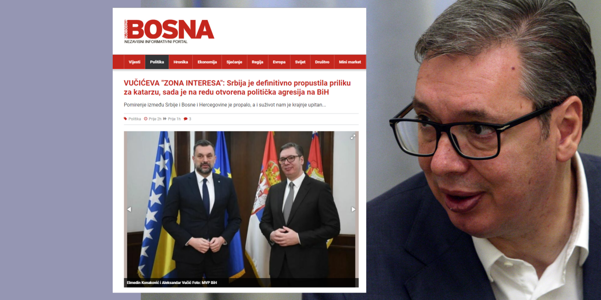 Psihopate iz Slobodne Bosne udarile na Vučića: Predsednika Srbije optužuju da vodi agresiju na Bosnu i Hercegovinu?!