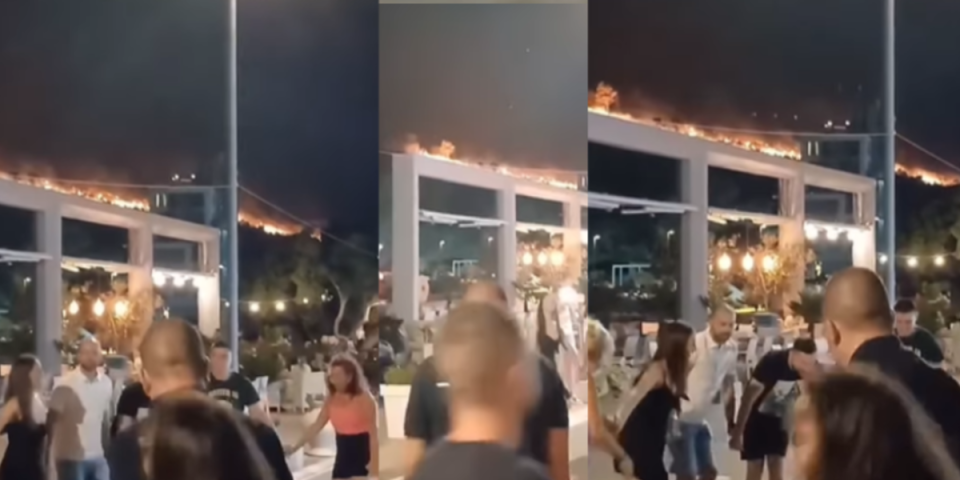Dok požar guta sve pred sobom oni su opleli kolce! Snimak iz Crne Gore šokirao javnost (VIDEO)