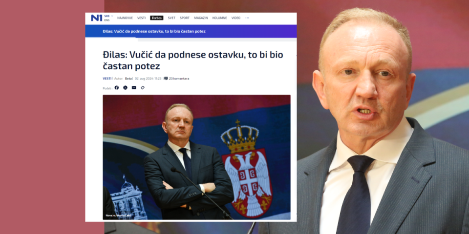 PRPA BATO! Dragan Đilas poručio: Vučiću, podnesi ostavku i daj nam mesto predsednika, znamo da na referendumu ne možemo da dobijemo!