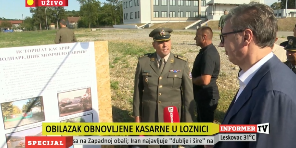 INFORMER NA LICU MESTA! Vučić obišao obnovljenu kasarnu u Loznici: Uverite se svojim očima koliko država ulaže