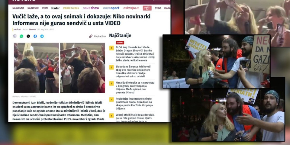 PA, SRAM VAS, BRE, BILO! Šolakov portal Nova laže i pravda napad na novinarku Informera, novinarska udruženja ćute! (VIDEO)