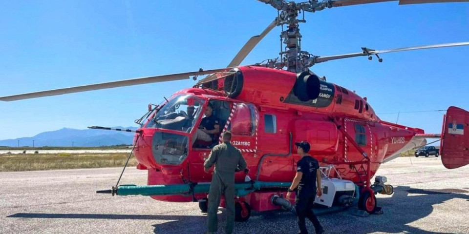 Srbi pomažu Grcima u gašenju požara! Helikopterska jedinica MUP-a dejstvuje u rejonu Kavale