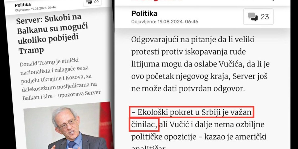 Stigla potvrda iz američke duboke države: Protesti ekoloških pokreta protiv litijuma su VAŽAN ČINILAC u rušenju Vučića! (FOTO)