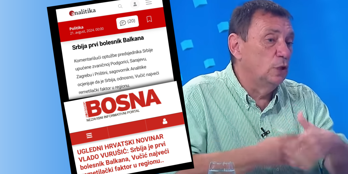 SRBIJA JE BOLESNIK! Ustaško-islamistička hajka na Vučića ne posustaje: Hrvatski novinar u akciji brutalnog blaćenja Beograda!