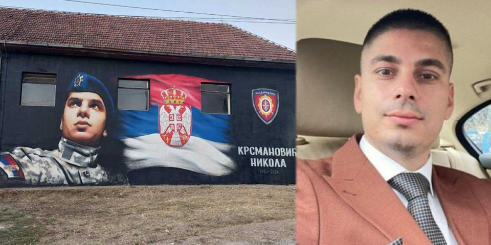 Večna ti slava junače! Mural posvećen Nikoli Krsmanoviću osvanuo u njegovom rodnom Dragincu( FOTO)