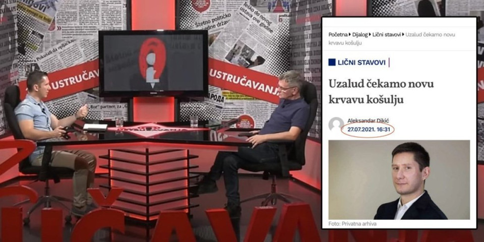 Dikić još 2021. pozivao na nasilje: Podaničku poslušnost pretvoriti u građanski bunt, gnev je samo varnica, baruta ima