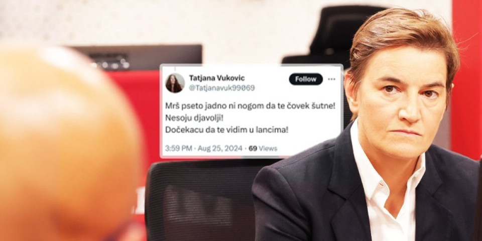 Ludilo mozga! Jezive pretnje upućene Ani Brnabić od strane opozicionarke: Dočekaću da te vidim u lancima! (FOTO)