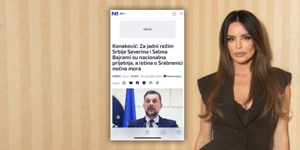 Digla se hajka na Srbe i Srbiju! Posle opozicije i Konaković zakmečao: Severina je najbolja jer je rekla istinu o lažnom genocidu!