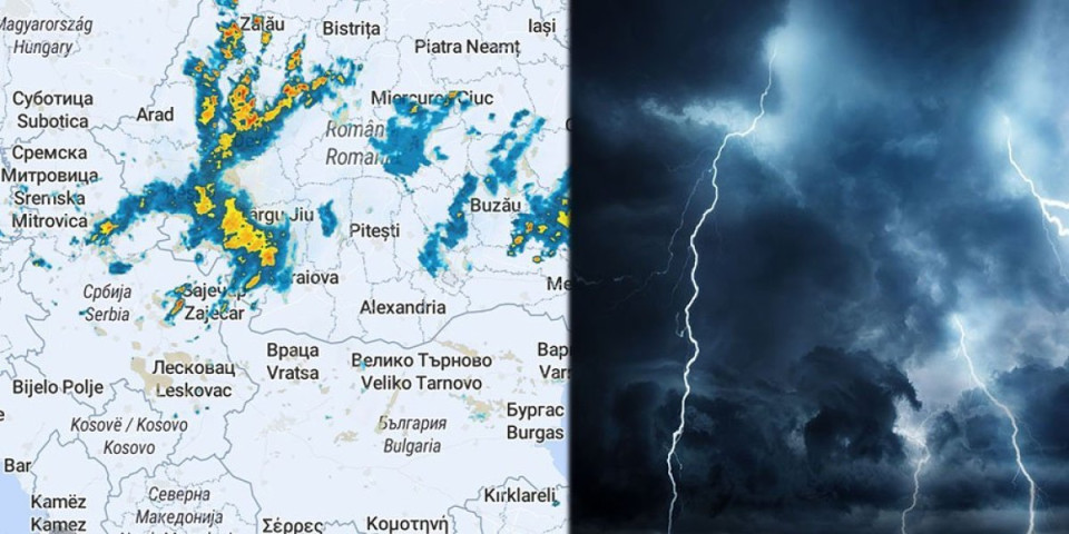 Oluja juri ka Srbiji! Izdato upozorenje u komšiluku! (MAPA)