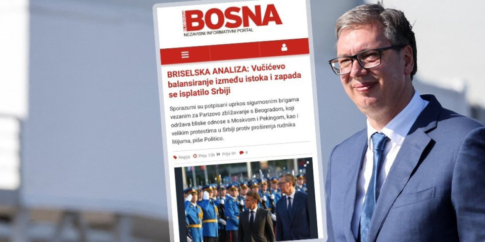 Vučić je velemajstor politike i diplomatije: Stiglo priznanje i iz Brisela, bosanski islamisti u šoku!