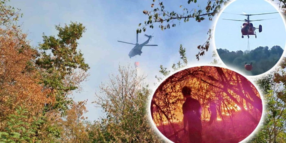 (VIDEO) Alarmantno pod Bukuljom! Vatra se širi ka kućama - stigla dva helikoptera da gase požar