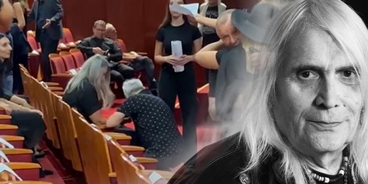 Supruga Bore Đorđevića stigla na komemoraciju! Dubravka vidno utučena došla na poslednji oproštaj od muža (VIDEO)