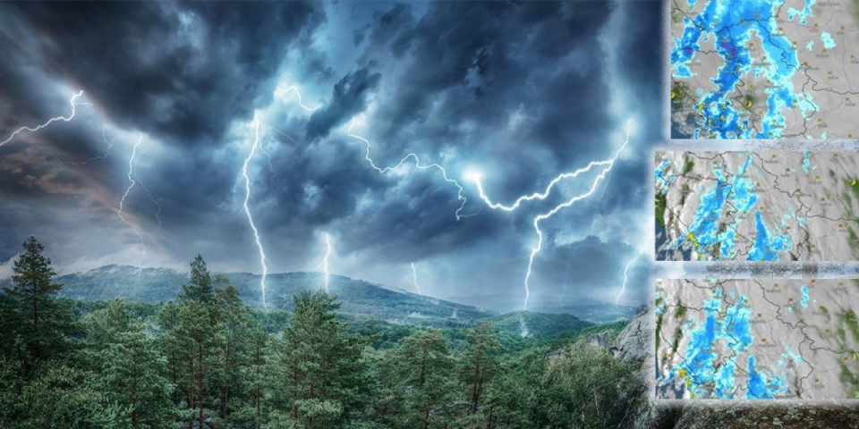 Snažno nevreme juri ka Srbiji! Pogledajte kako se obilne padavine premeštaju iz sata u sat, a sve počinje iz ovog dela (FOTO)