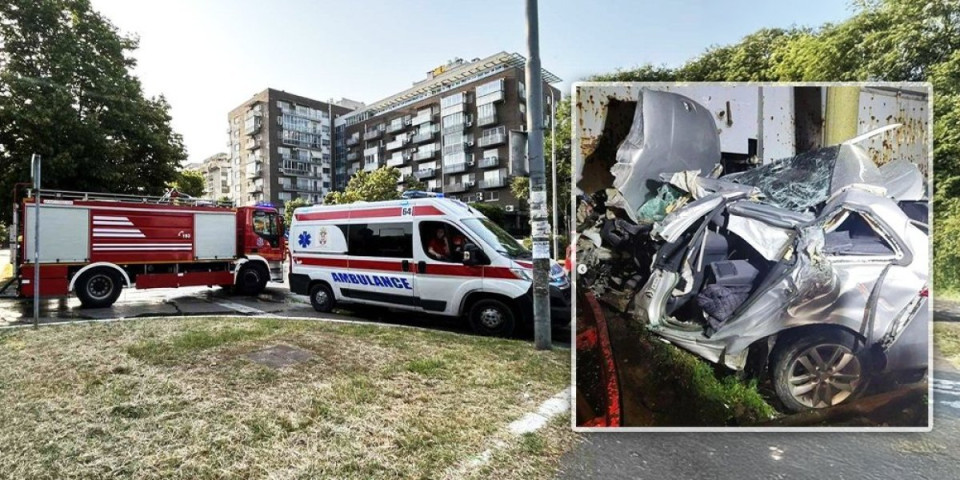 Detalji jezivog udesa u Vreocima: Teretni voz smrskao automobil, vozač čudom ostao živ (FOTO /VIDEO)