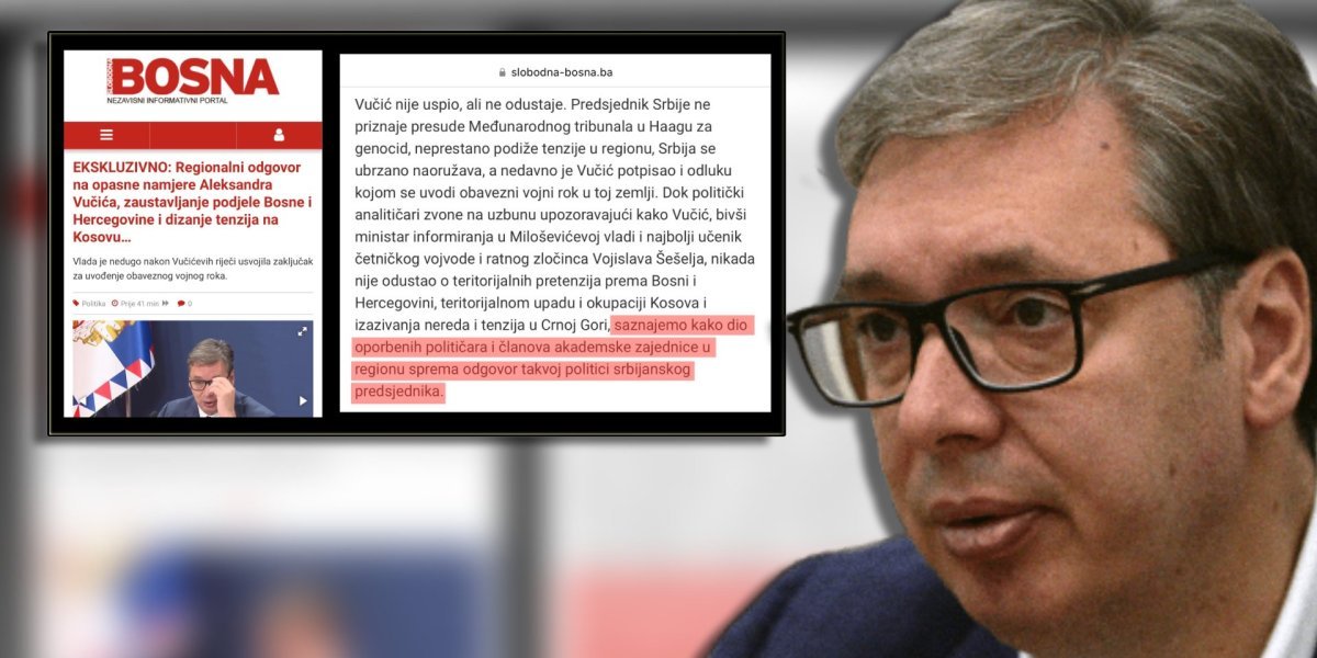 Opozicija iz Srbije se udružila sa srbomrscima iz regiona da zajedno ruše Vučića: Ako uspeju, priznaće “genocid”, "Kosovo" i unitarnu BiH!