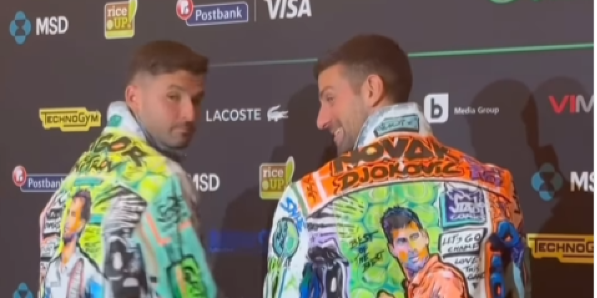 Novak i Grigor pozirali u specijalnim jaknama! (VIDEO)