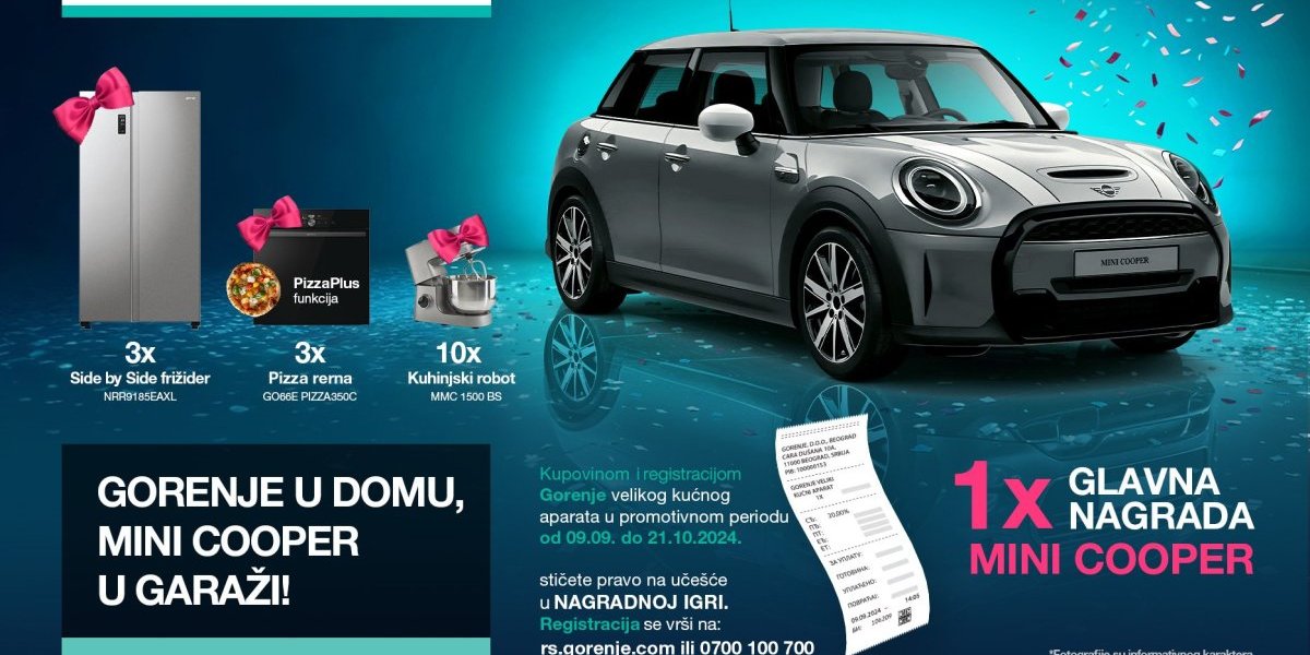 Gorenje u domu - MINI Cooper u garaži!