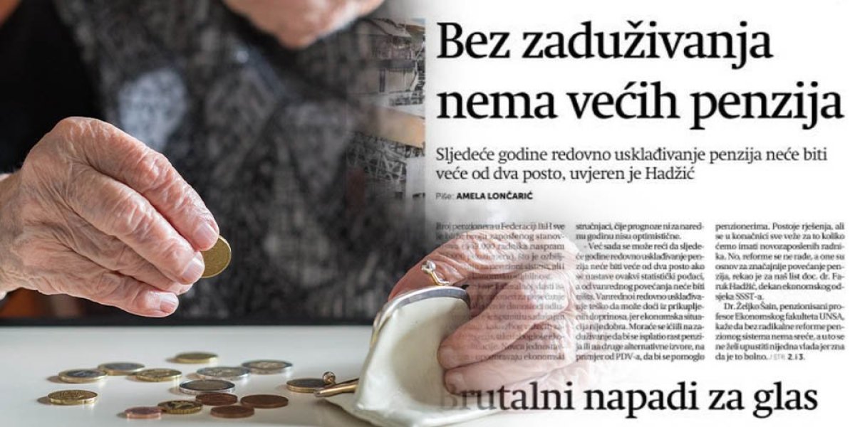 Dok penzioneri u Srbiji imaju siguran rast penzija, u BiH potpuni raspad sistema! Najstariji poručuju vlastima: Siti smo svega, a gladni hleba