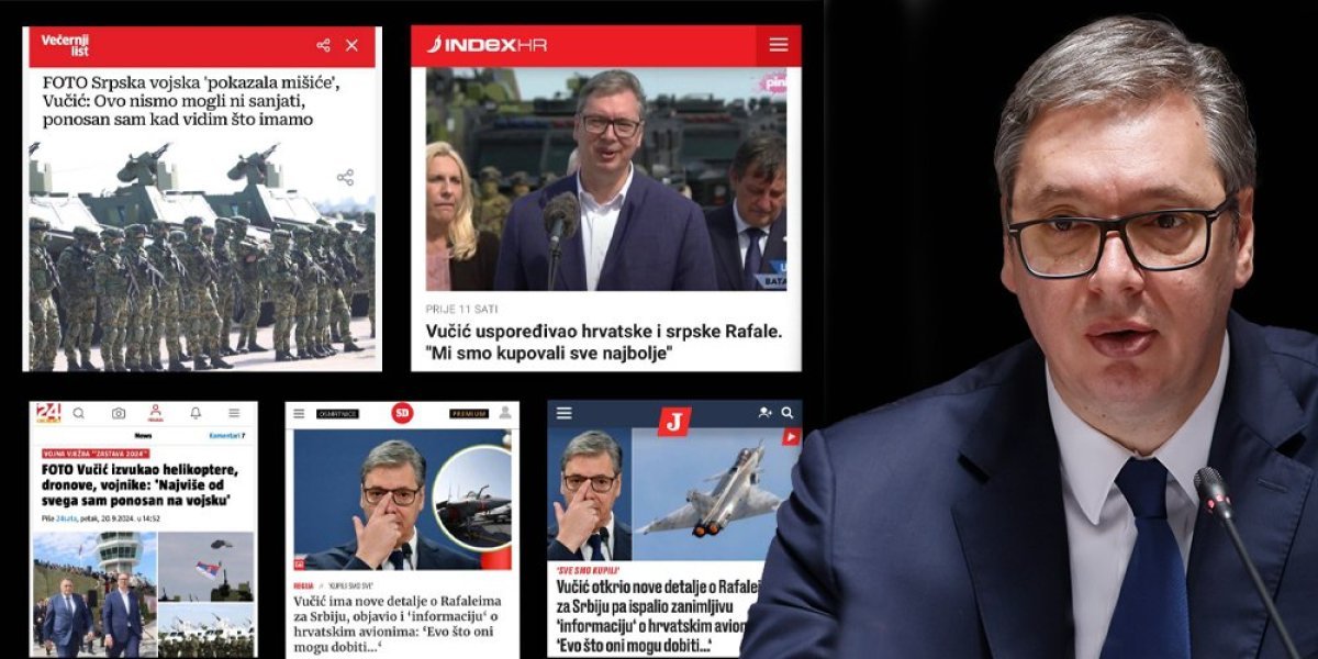 "Srpska vojska pokazala mišiće": Hrvatski mediji ljubomorni, svi pišu o demonstraciji moći na aerodromu u Batajnici!