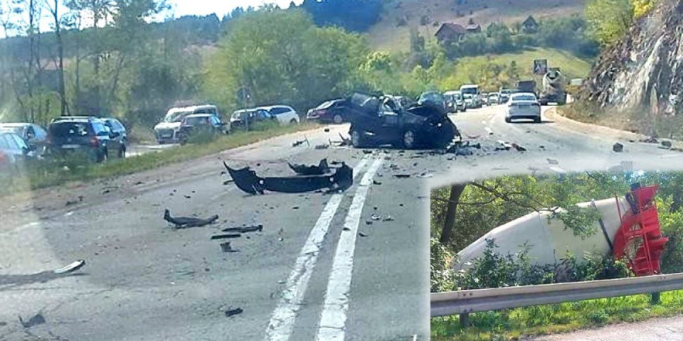 Teška nesreća kod Čajetine! Sudarili se automobil i kamion, žena nastradala