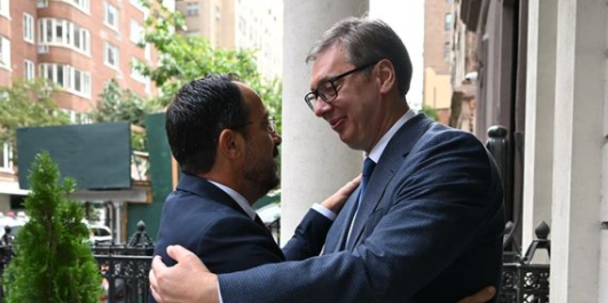 Zahvalio sam Kipru na podršci: Predsednik Vučić sa Nikosom Hristodulidisom (FOTO)