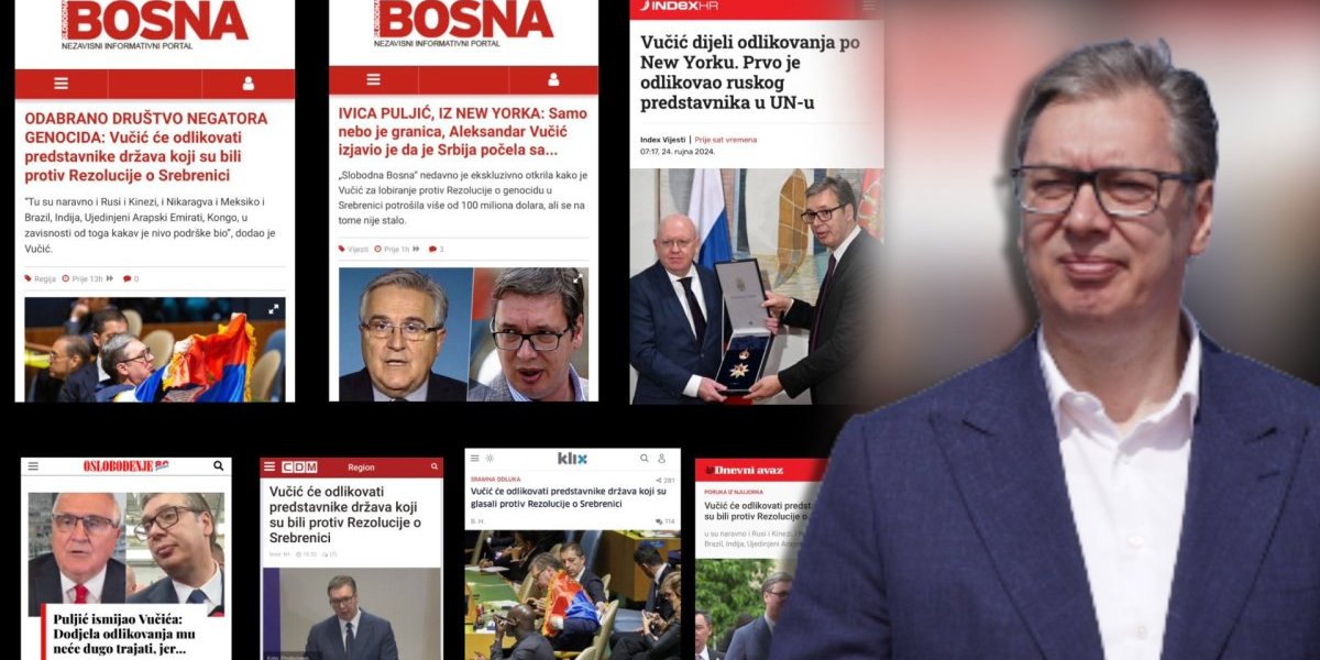 Poludeli od besa i mržnje! Kanonada islamističkih i proustaških medija po Vučiću jer je odlikovao zemlje koje su glasale protiv rezolucije o “genocidu”